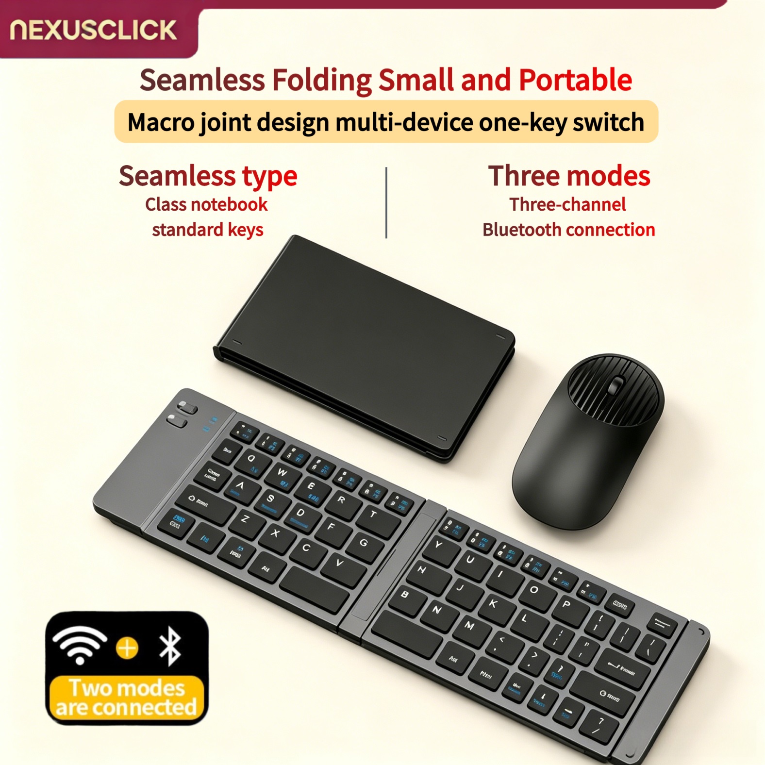 Gaming Keyboard And Mouse Combo Wireless - مجموعة لوحة مفاتيح وماوس لاسلكية صغيرة