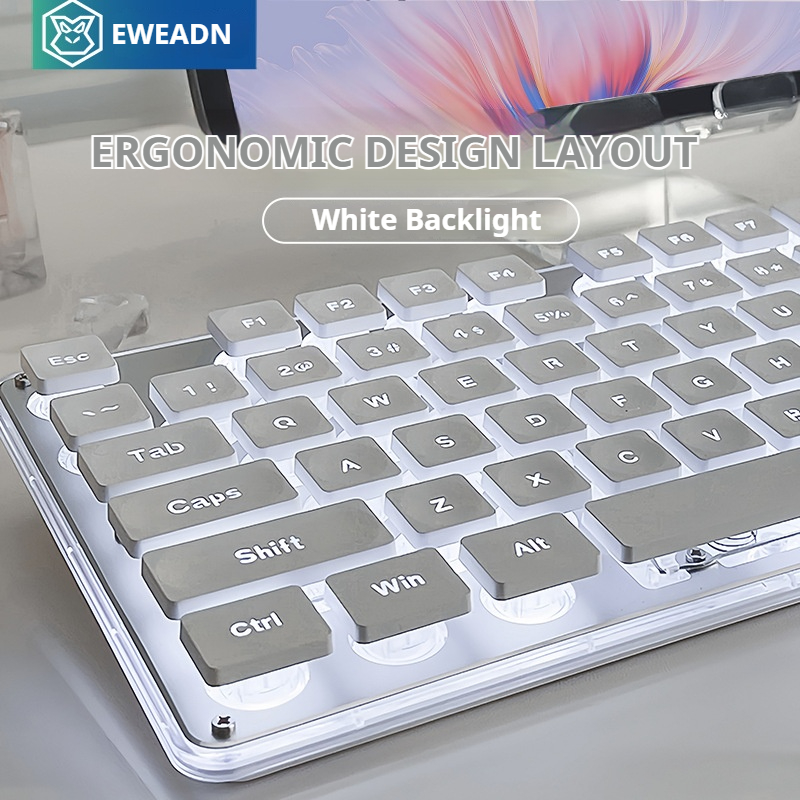 Gaming Keyboard Mouse Wireless - مجموعة لوحة مفاتيح وماوس مكتبية صامتة