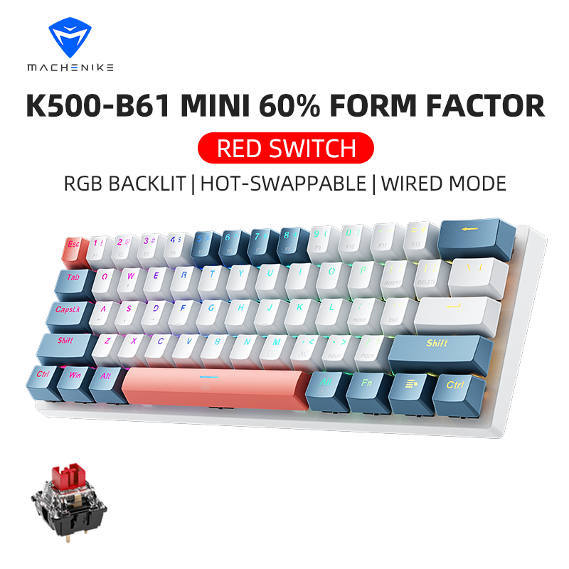 Gaming Keyboard And Mouse Combo Wireless - K500-B61 Machenike لوحة مفاتيح ميكانيكية صغيرة