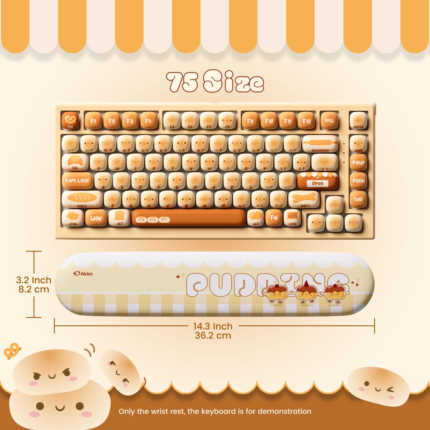 Gaming Keyboard Ergonomic - وسادة مسند المعصم للوحة المفاتيح من