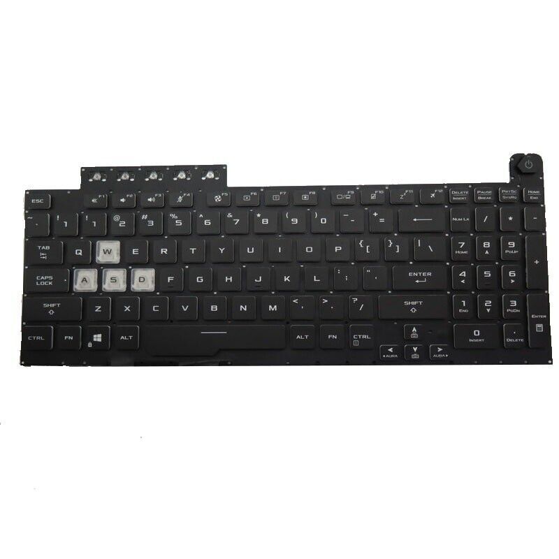 Gaming Keyboard Asus - لوحة مفاتيح جديدة بإضاءة خلفية أمريكية