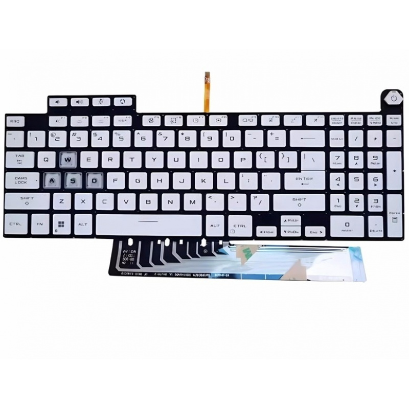 Gaming Keyboard Asus - لوحة مفاتيح جديدة بإضاءة خلفية أمريكية