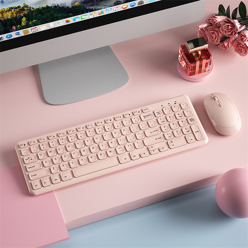 Gaming Keyboard And Mouse Combo Wireless - مجموعة لوحة مفاتيح وماوس لاسلكية عصرية،