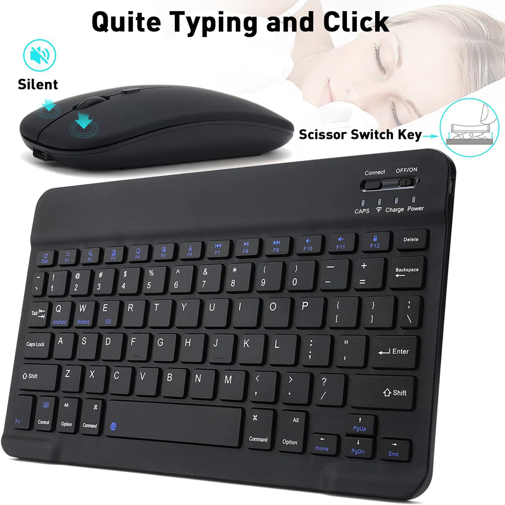 Gaming Keyboard Mouse Wireless - لوحة مفاتيح صغيرة لاسلكية تعمل بالبلوتوث