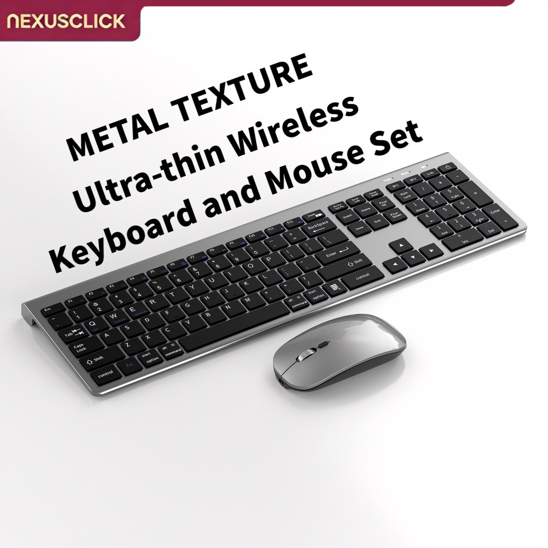 Gaming Keyboard And Mouse Combo Wireless - NexusClick لوحة مفاتيح لاسلكية ثلاثية الأوضاع