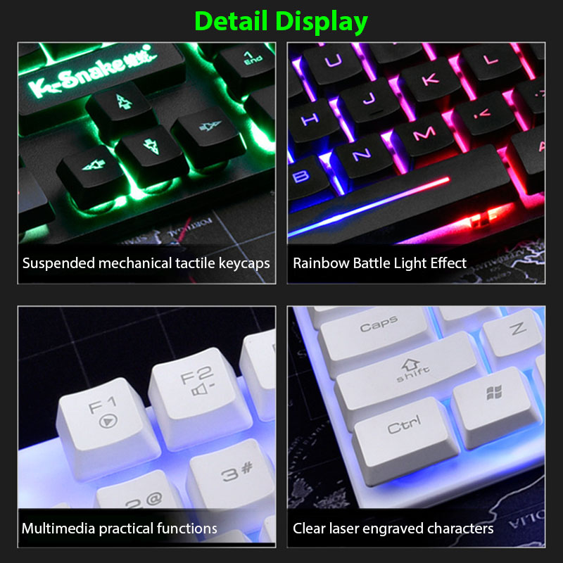 مجموعة لوحة مفاتيح وماوس KM320 - مراجعة Gaming Keyboard And Mouse Set وسعره