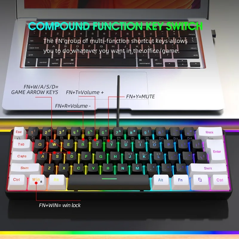 طقم لوحة مفاتيح وماوس للألعاب  - مراجعة Gaming Keyboard And Mouse Set وسعره