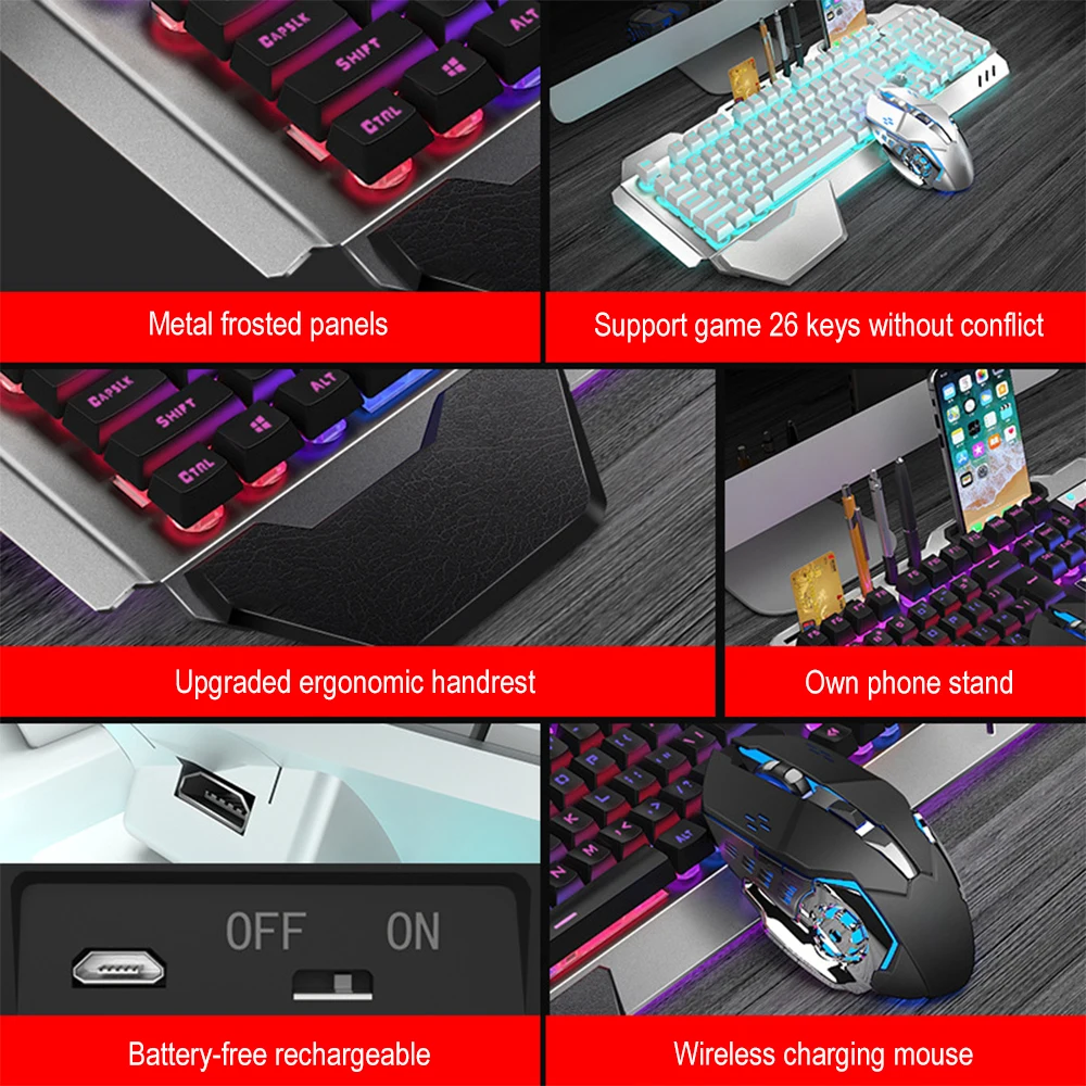 K680 لوحة مفاتيح وماوس لاسلكي  - مراجعة Gaming Keyboard Mouse Wireless وسعره