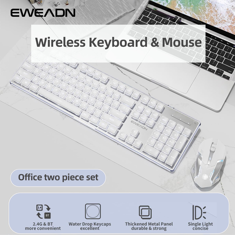 مجموعة لوحة مفاتيح وماوس مكتبي - مراجعة Gaming Keyboard Mouse Wireless وسعره