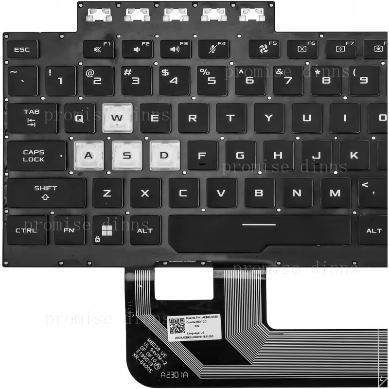 لوحة مفاتيح أمريكية بإضاءة خلف - مراجعة Gaming Keyboard Asus وسعره