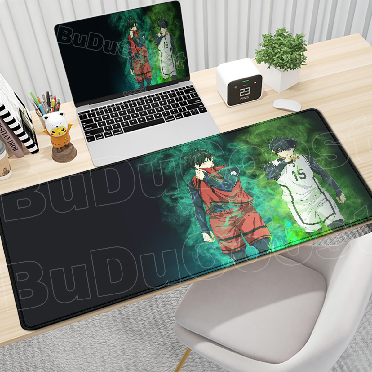 سجادة كبيرة للوحة مفاتيح الكمب - مراجعة Gaming Keyboard Blue وسعره