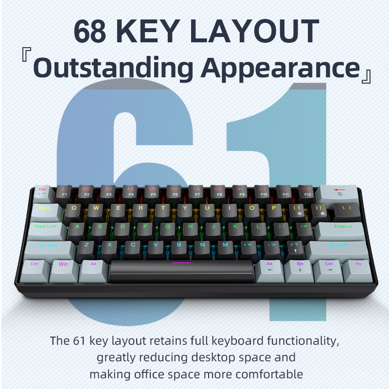 لوحة مفاتيح ميكانيكية صغيرة من - مراجعة Gaming Keyboard And Mouse Set وسعره