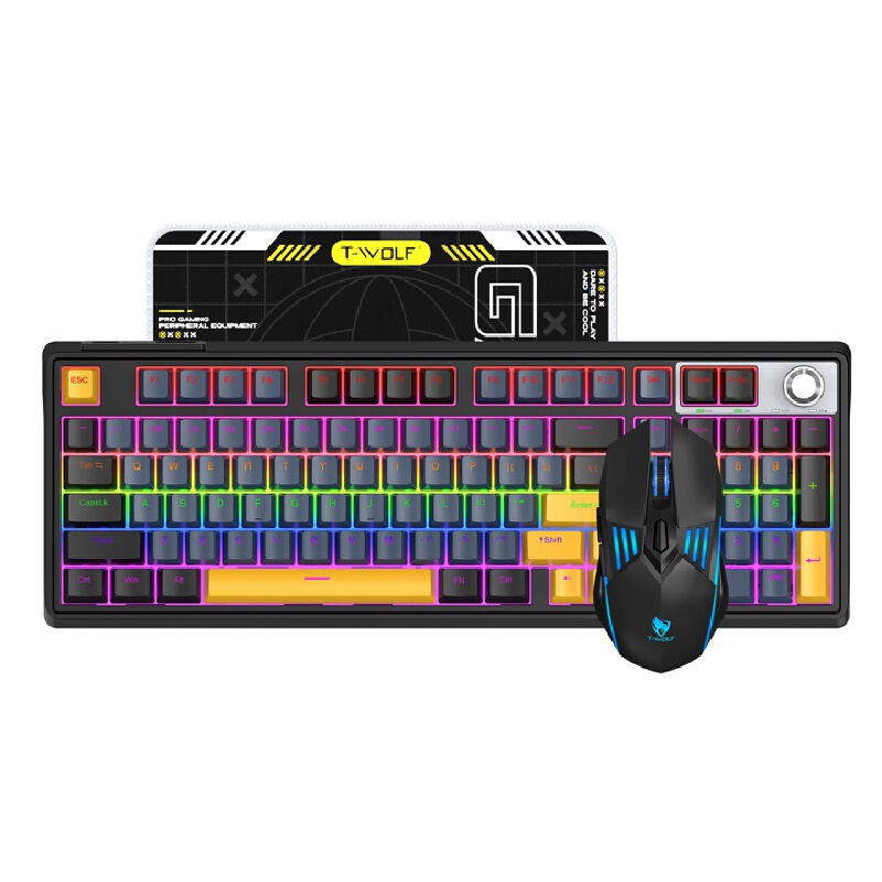 مجموعة لوحة مفاتيح ميكانيكية و - مراجعة Gaming Keyboard And Mouse Combo Wireless وسعره