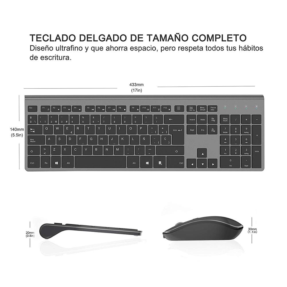 مجموعة لوحة مفاتيح وماوس صامتة - مراجعة Gaming Keyboard And Mouse Combo Wireless وسعره