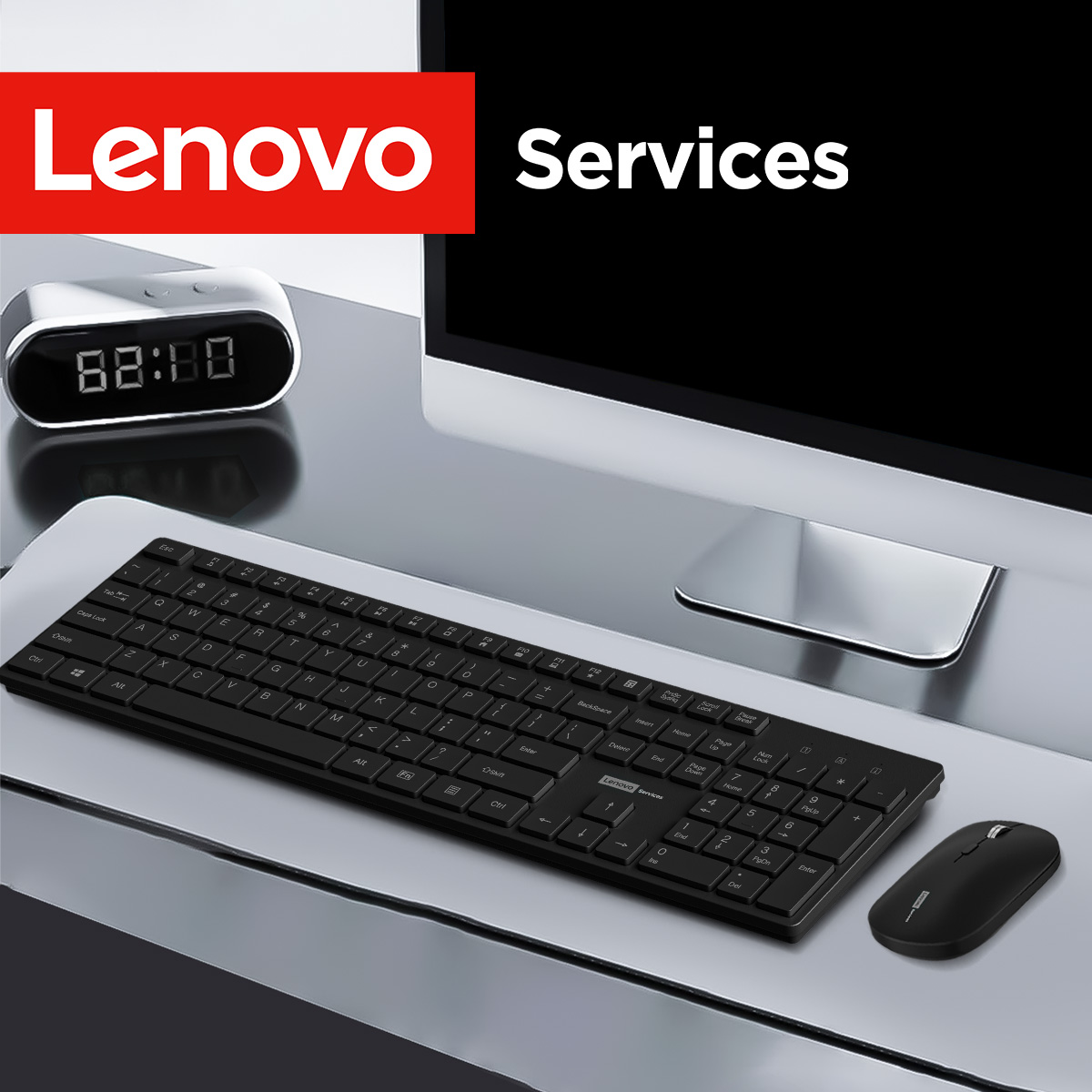 لينوفو KN220 مجموعة لوحة مفاتي - مراجعة Gaming Keyboard Mouse Wireless وسعره