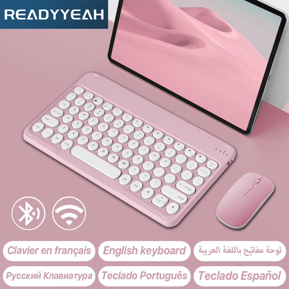 لوحة مفاتيح لاسلكية بلوتوث وما - مراجعة Gaming Keyboard Mouse Wireless وسعره