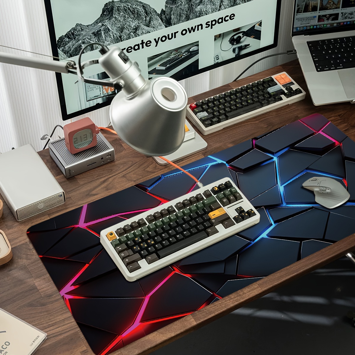 وسادات ماوس ألعاب كبيرة مقاس 9 - مراجعة Gaming Keyboard Blue وسعره