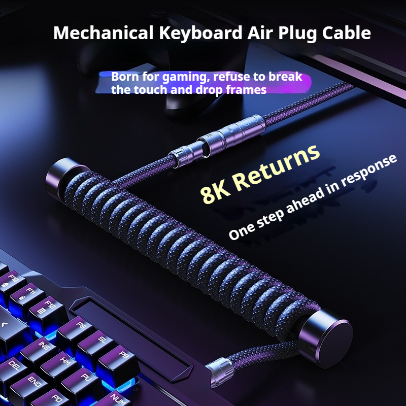 كابل لوحة مفاتيح ملفوف بطول 1. - مراجعة Gaming Keyboard Types وسعره