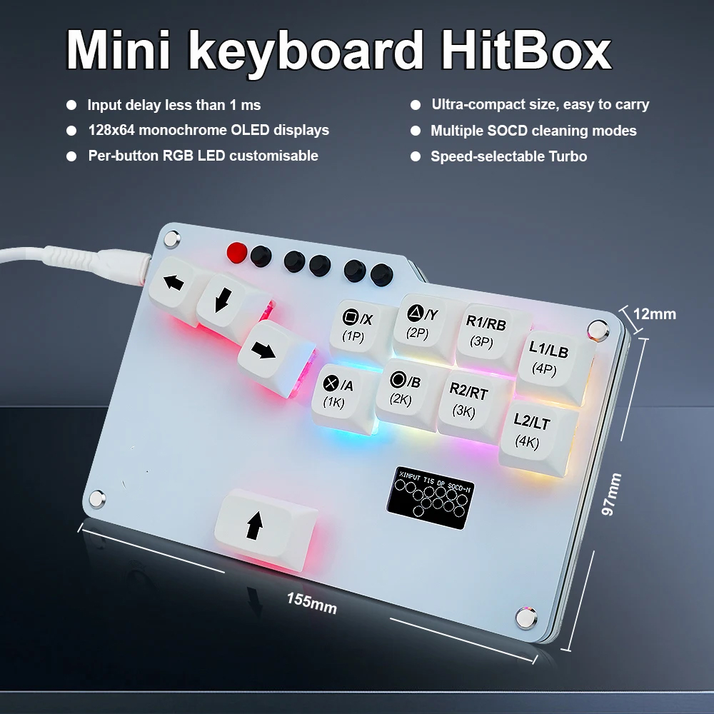 لوحة مفاتيح جيب Hitbox Mini GP - مراجعة Gaming Keyboard Mini وسعره