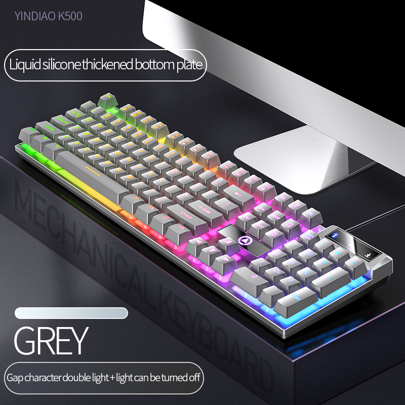 104 مفاتيح لوحة مفاتيح الألعاب - مراجعة Gaming Keyboard And Mouse Set وسعره