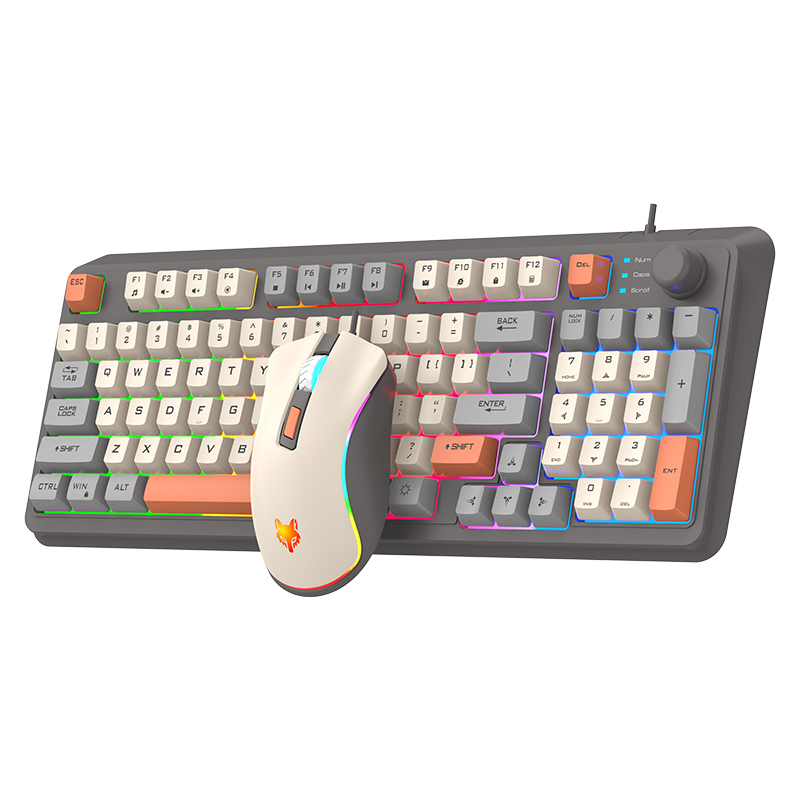 K820 USB السلكية لعبة لوحة الم - مراجعة Gaming Keyboard And Mouse Set وسعره