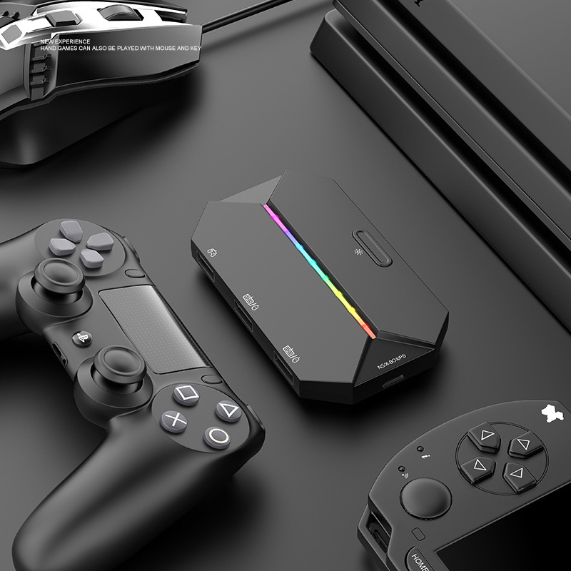 محول لوحة مفاتيح وماوس بإضاءة  - مراجعة Gaming Keyboard Mini وسعره