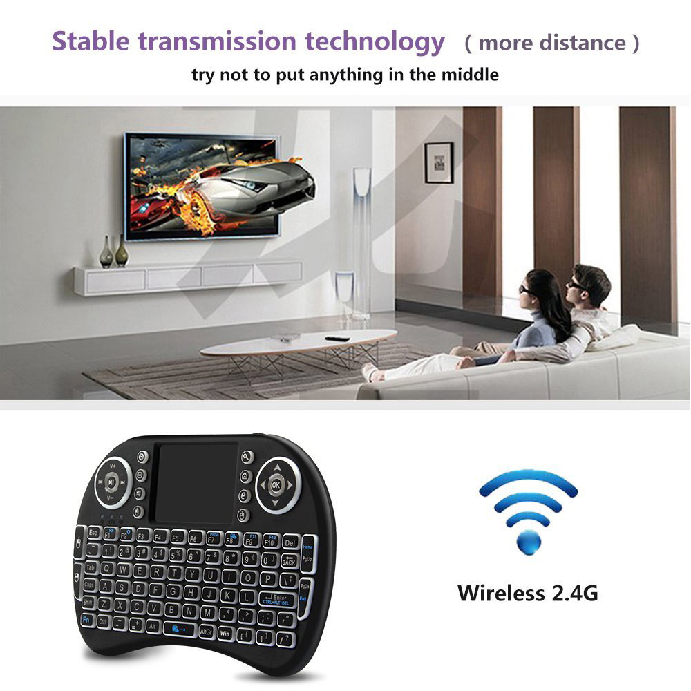 لوحة مفاتيح لاسلكية صغيرة بإضا - مراجعة Gaming Keyboard Mouse Wireless وسعره