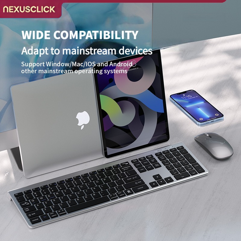 NexusClick لوحة مفاتيح لاسلكية - مراجعة Gaming Keyboard And Mouse Combo Wireless وسعره