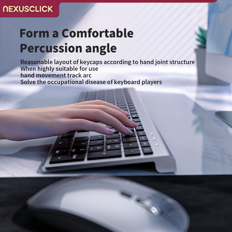 NexusClick لوحة مفاتيح لاسلكية - مراجعة Gaming Keyboard And Mouse Combo Wireless وسعره