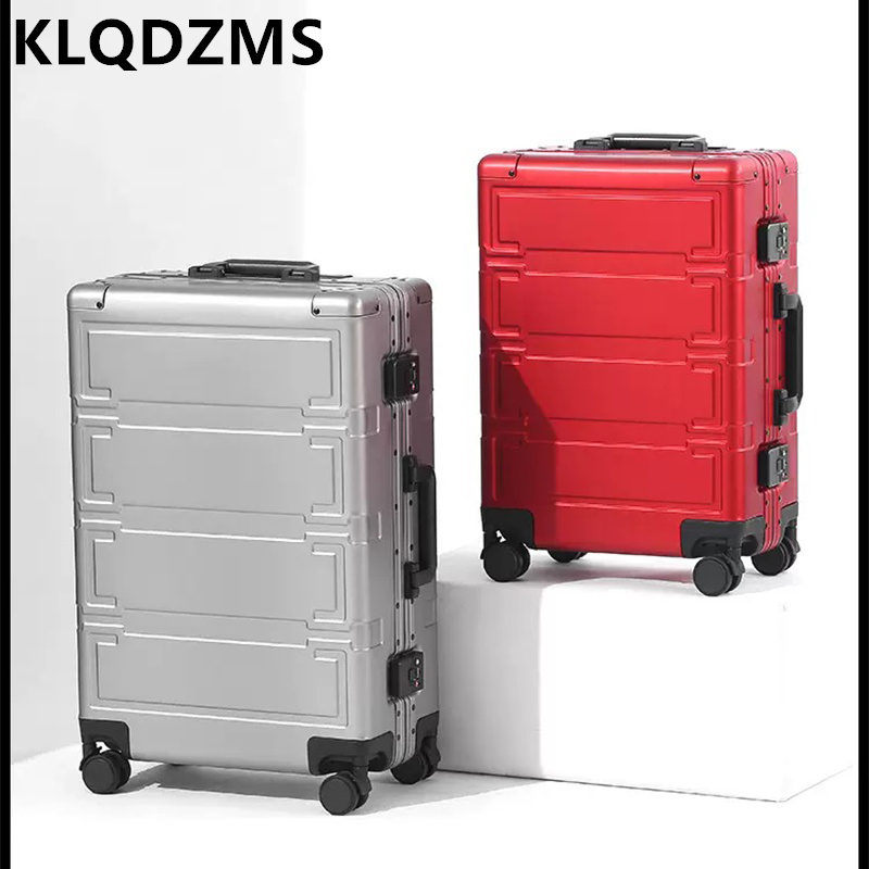 حقيبة أمتعة رجالية من KLQDZMS  - مراجعة Aluminum Case 65 وسعره