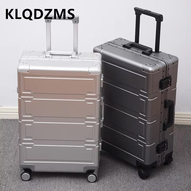 حقيبة أمتعة رجالية من KLQDZMS  - مراجعة Aluminum Case 65 وسعره