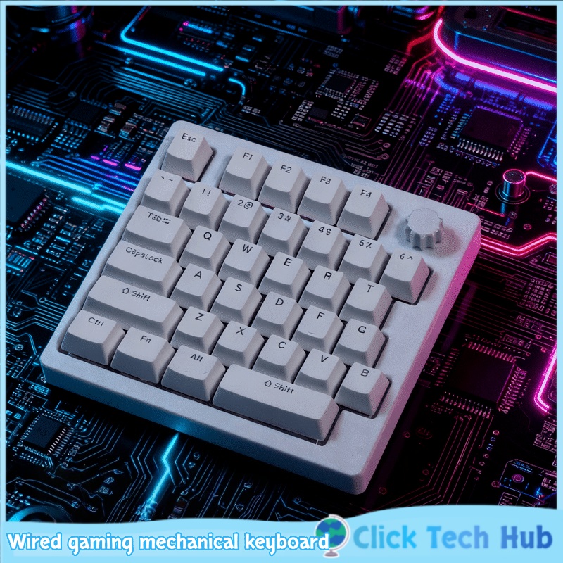 لوحة مفاتيح ميكانيكية سلكية لل - مراجعة Gaming Keyboard Mini وسعره