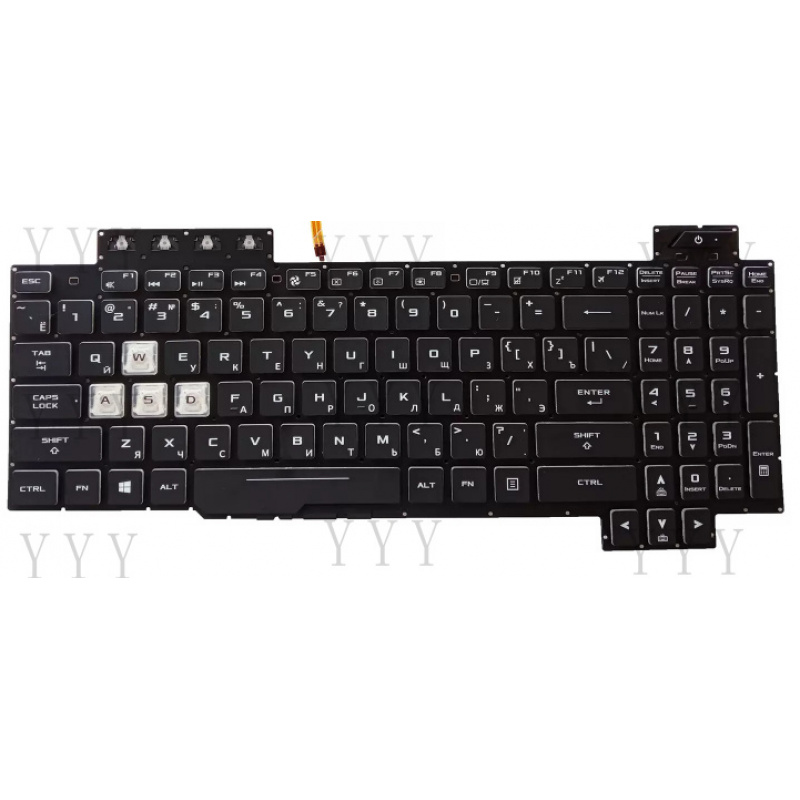 لوحة مفاتيح Y+ بإضاءة خلفية لأ - مراجعة Gaming Keyboard Asus وسعره